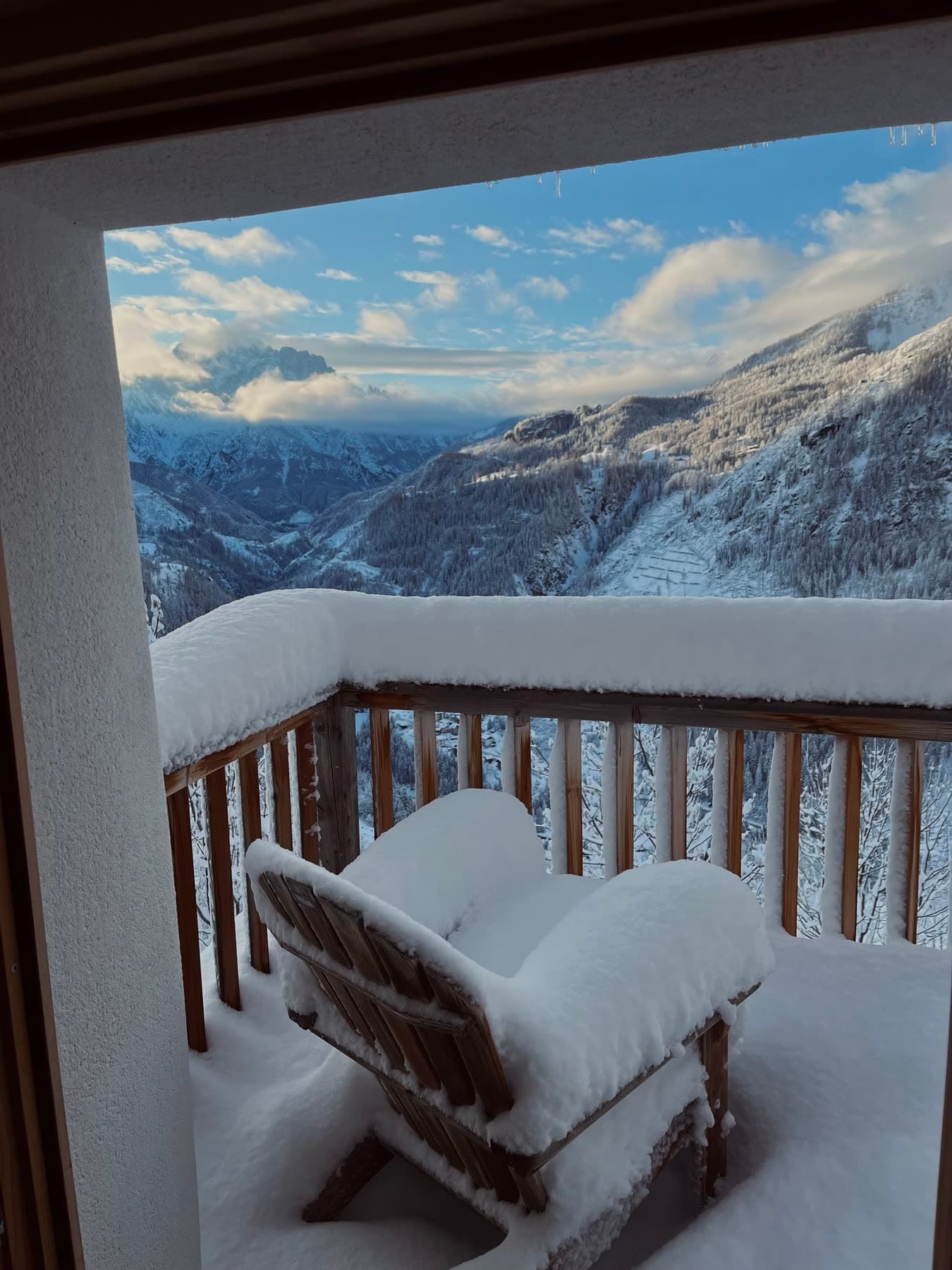 Framed by the mountains